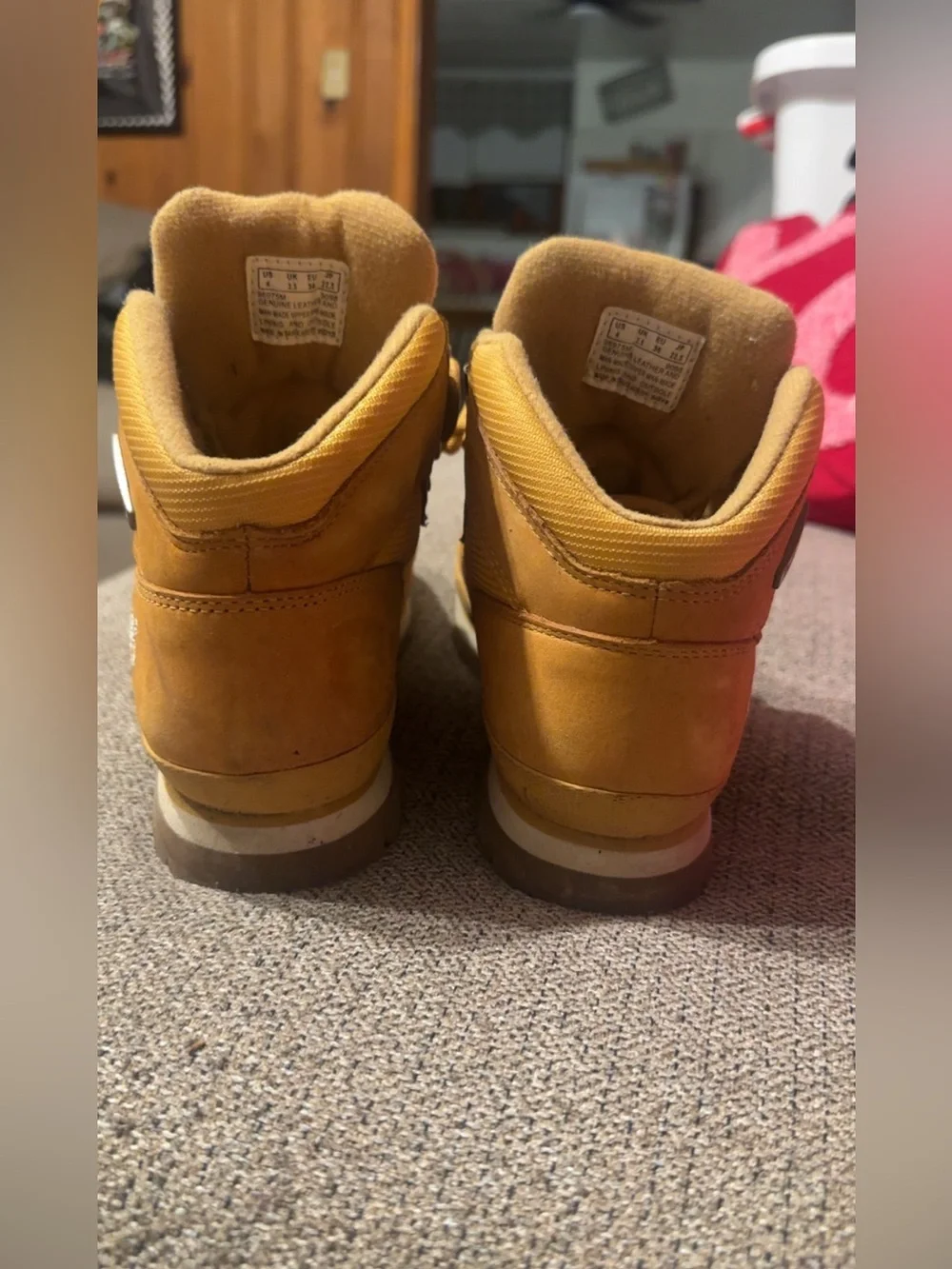 Timberland Yellow Tan Nubuck Lace-Up Boots